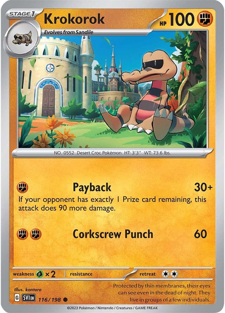 Krokorok (116/198) [Scarlet & Violet: Base Set] Pokémon