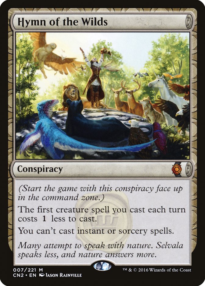 Hymn of the Wilds [Conspiracy: Take the Crown] Magic: The Gathering
