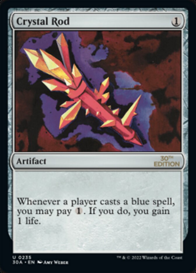 Crystal Rod [30th Anniversary Edition] Magic: The Gathering