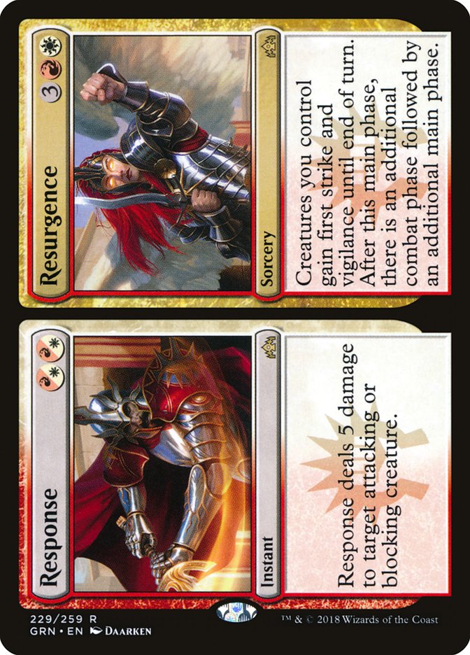 Response // Resurgence [Guilds of Ravnica] Magic: The Gathering