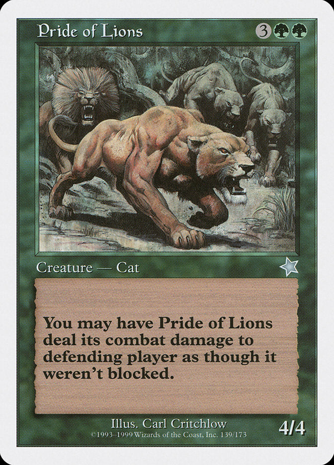 Pride of Lions [Starter 1999] Magic: The Gathering