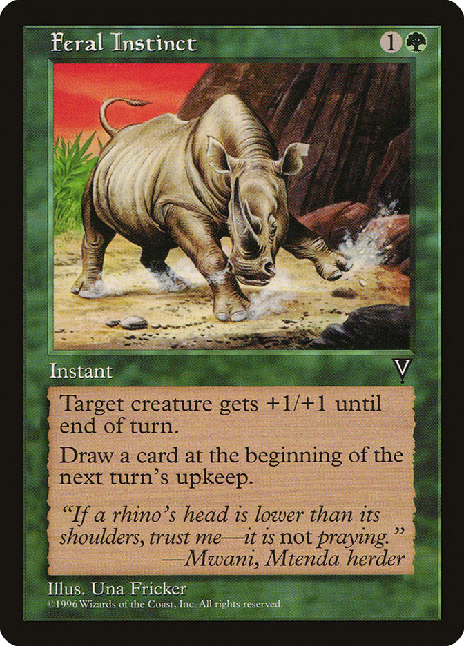 Feral Instinct [Visions] Magic: The Gathering