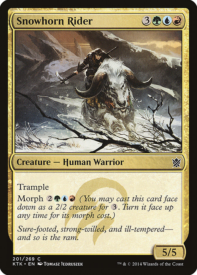 Snowhorn Rider [Khans of Tarkir] Magic: The Gathering