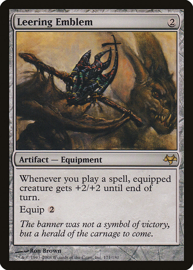 Leering Emblem [Eventide] Magic: The Gathering