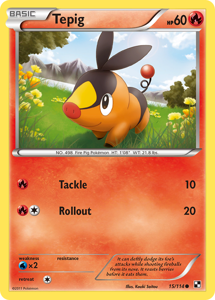 Tepig (15/114) [Black & White: Base Set] Pokémon