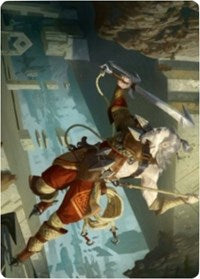 Cliffhaven Sell-Sword Art Card [Zendikar Rising Art Series] Magic: The Gathering