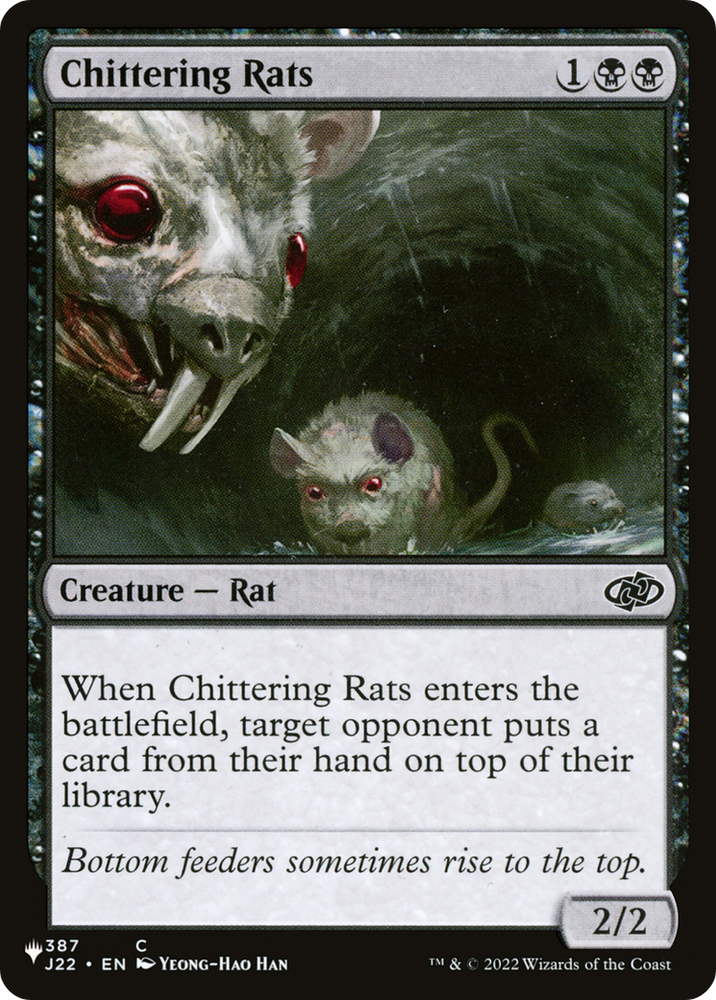Chittering Rats [The List] Magic: The Gathering