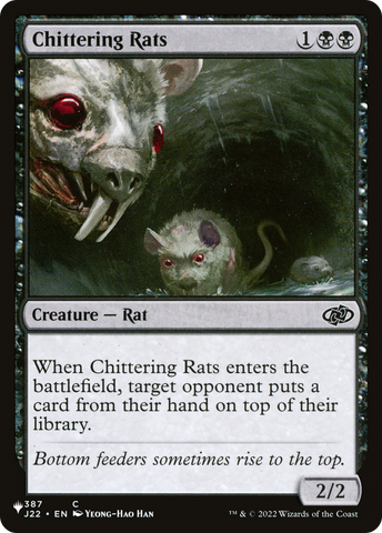 Chittering Rats [The List] Magic: The Gathering