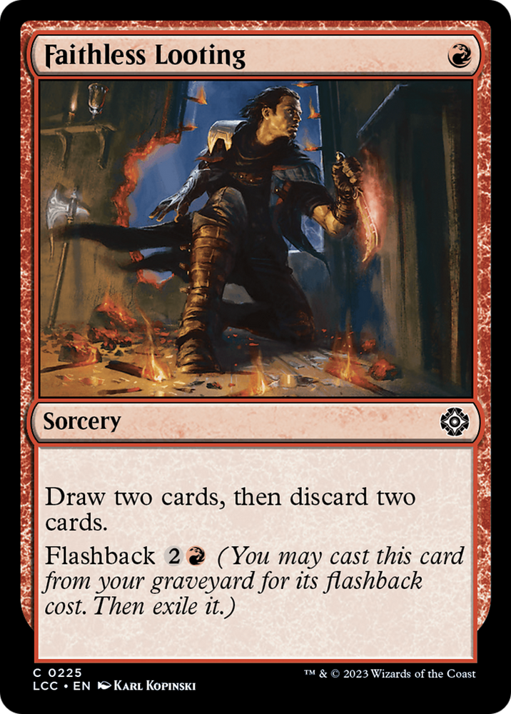 Faithless Looting [The Lost Caverns of Ixalan Commander] Magic: The Gathering