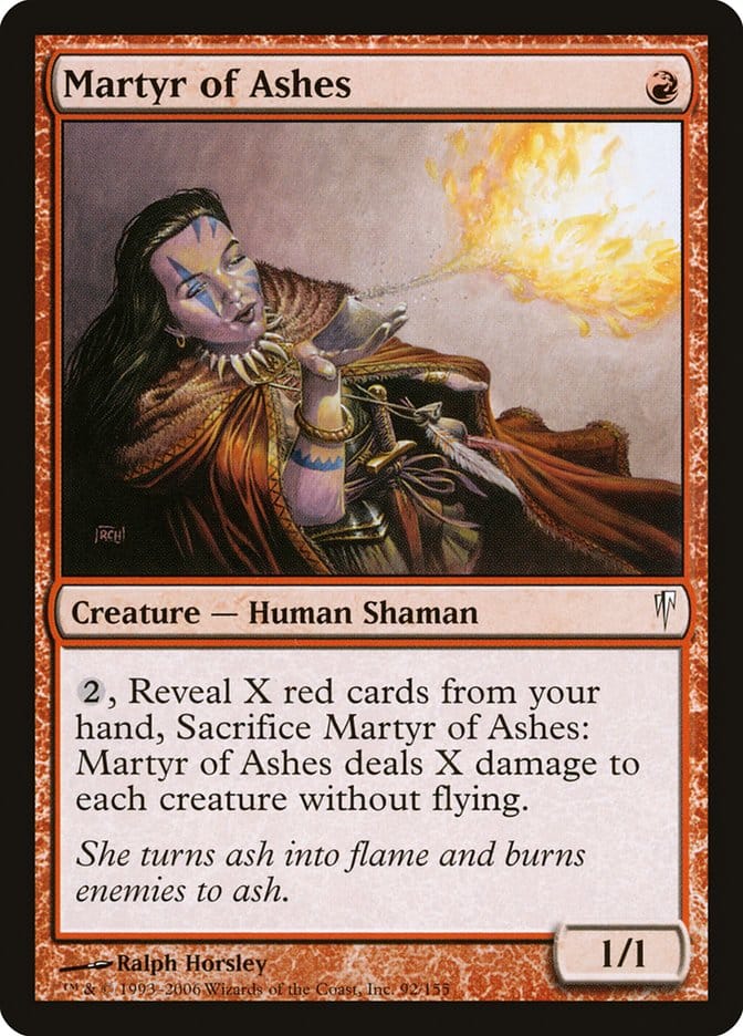 Martyr of Ashes [Coldsnap] Magic: The Gathering