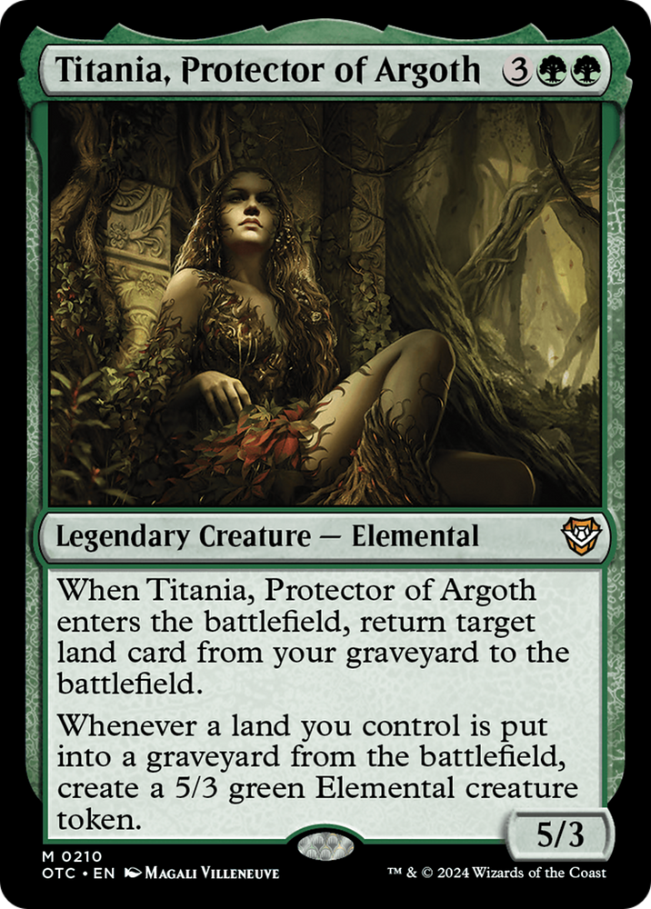 Titania, Protector of Argoth [Outlaws of Thunder Junction Commander] Magic: The Gathering