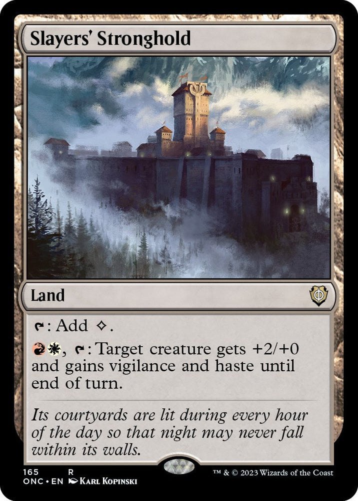 Slayers' Stronghold [Phyrexia: All Will Be One Commander] Magic: The Gathering