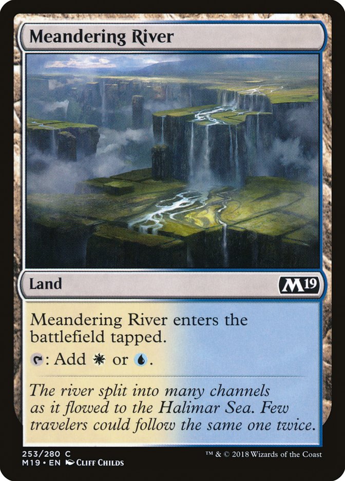 Meandering River [Core Set 2019] Magic: The Gathering
