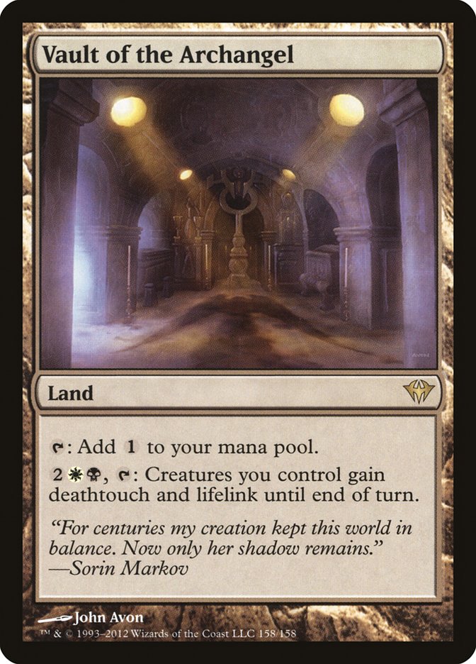 Vault of the Archangel [Dark Ascension] Magic: The Gathering
