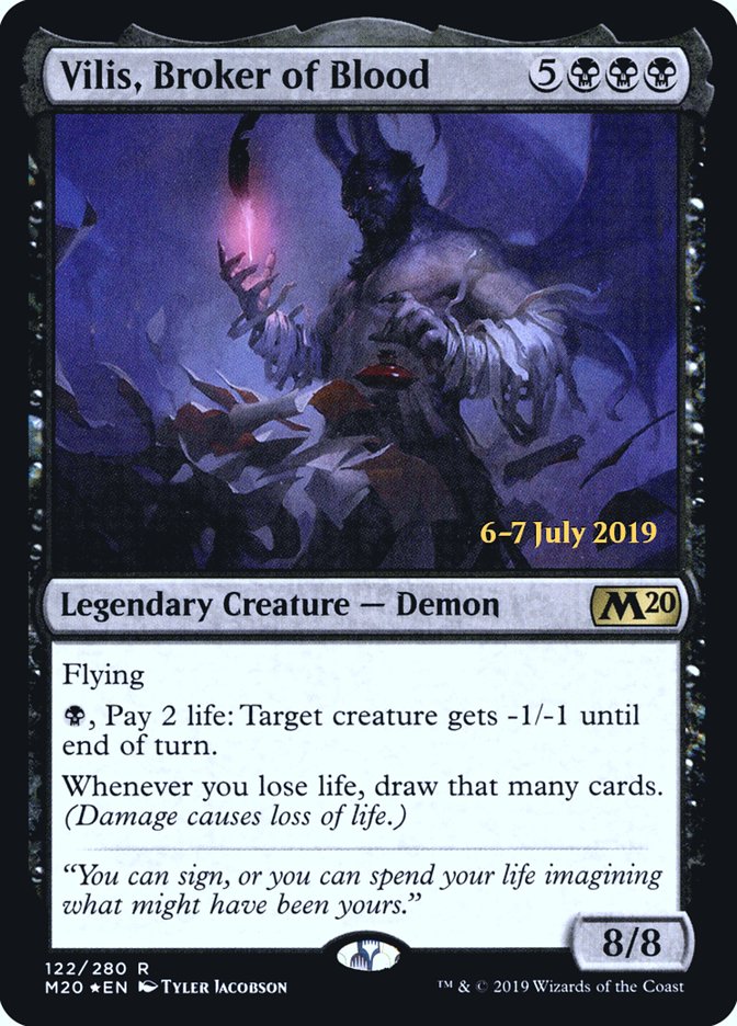 Vilis, Broker of Blood [Core Set 2020 Prerelease Promos] Magic: The Gathering