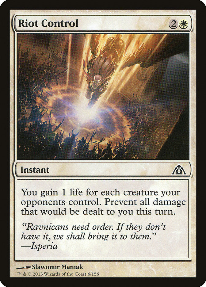 Riot Control [Dragon's Maze] Magic: The Gathering