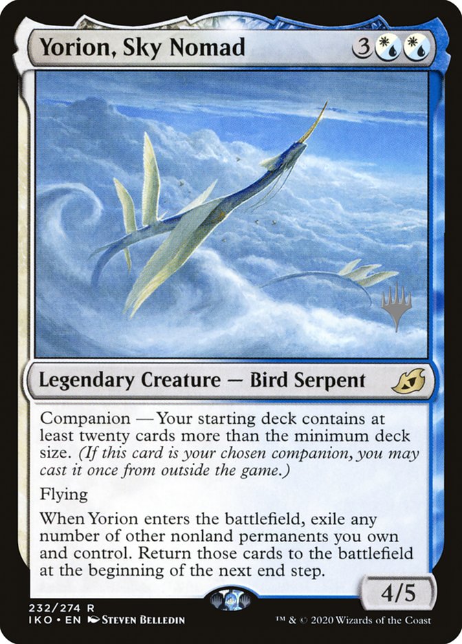 Yorion, Sky Nomad (Promo Pack) [Ikoria: Lair of Behemoths Promos] Magic: The Gathering
