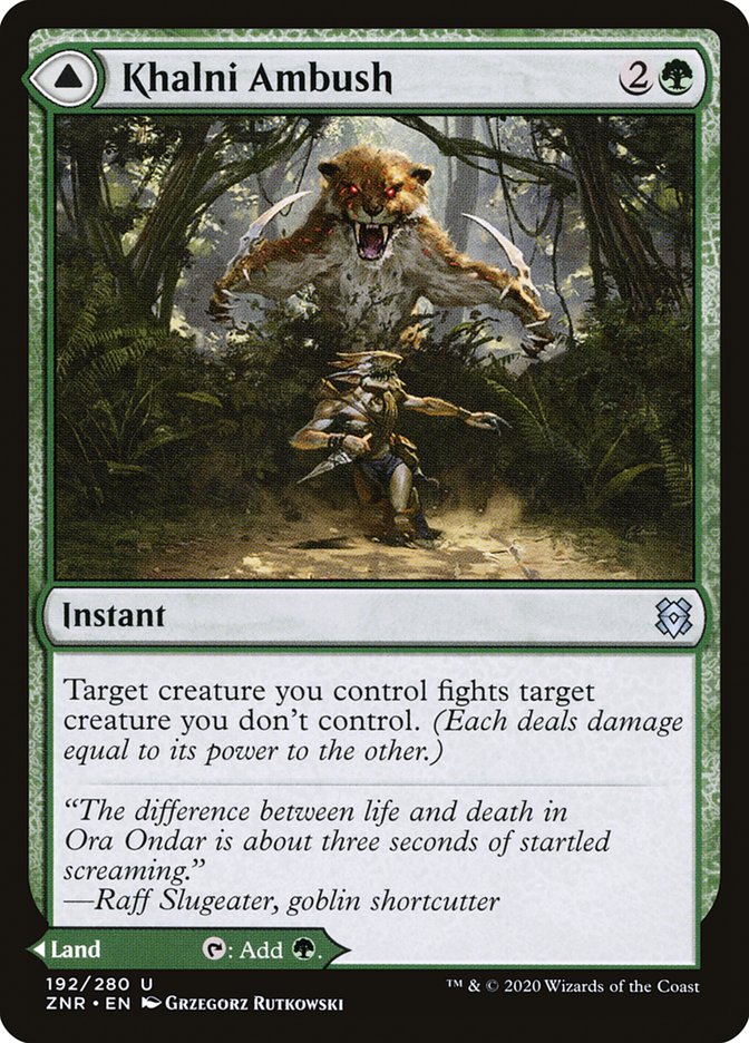 Khalni Ambush // Khalni Territory [Zendikar Rising] Magic: The Gathering