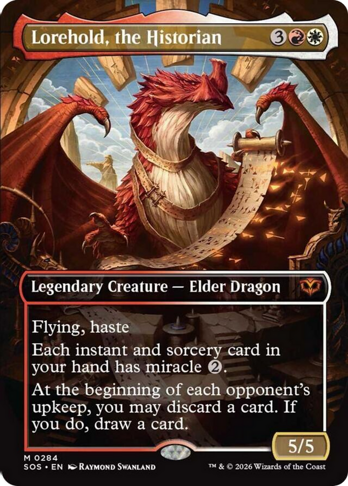Lorehold, the Historian (Borderless) [Secrets of Strixhaven] Magic: The Gathering