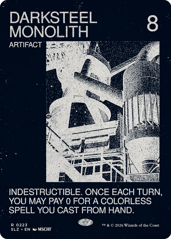 Darksteel Monolith (0223) [Secret Lair x MSCHF: The Zeta Set]