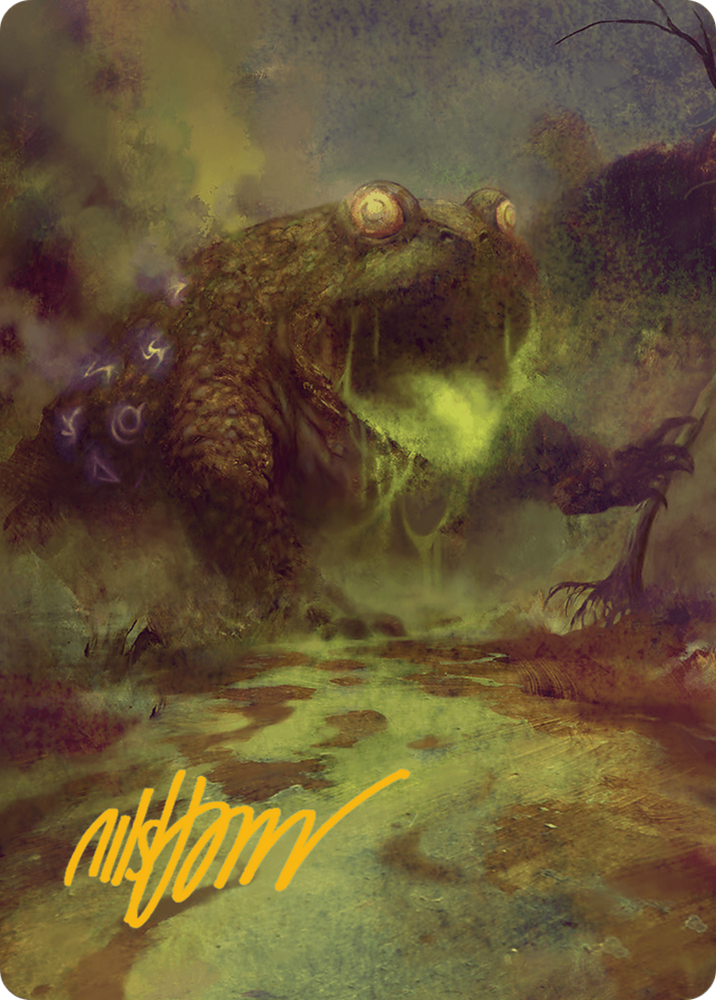 The Gitrog Monster Art Card (Gold-Stamped Signature) [Bloomburrow Art Series] Magic: The Gathering