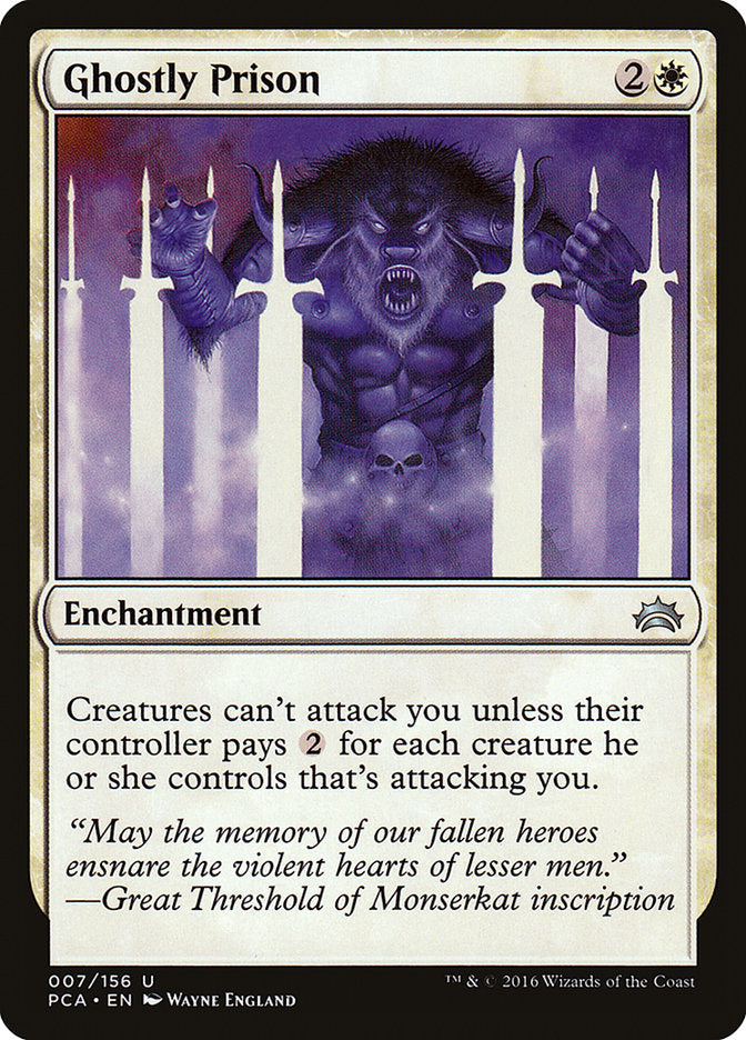 Ghostly Prison [Planechase Anthology] Magic: The Gathering