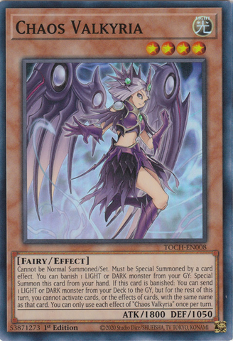 Chaos Valkyria [TOCH-EN008] Super Rare - Yugioh Cards For Your TCG Needs!