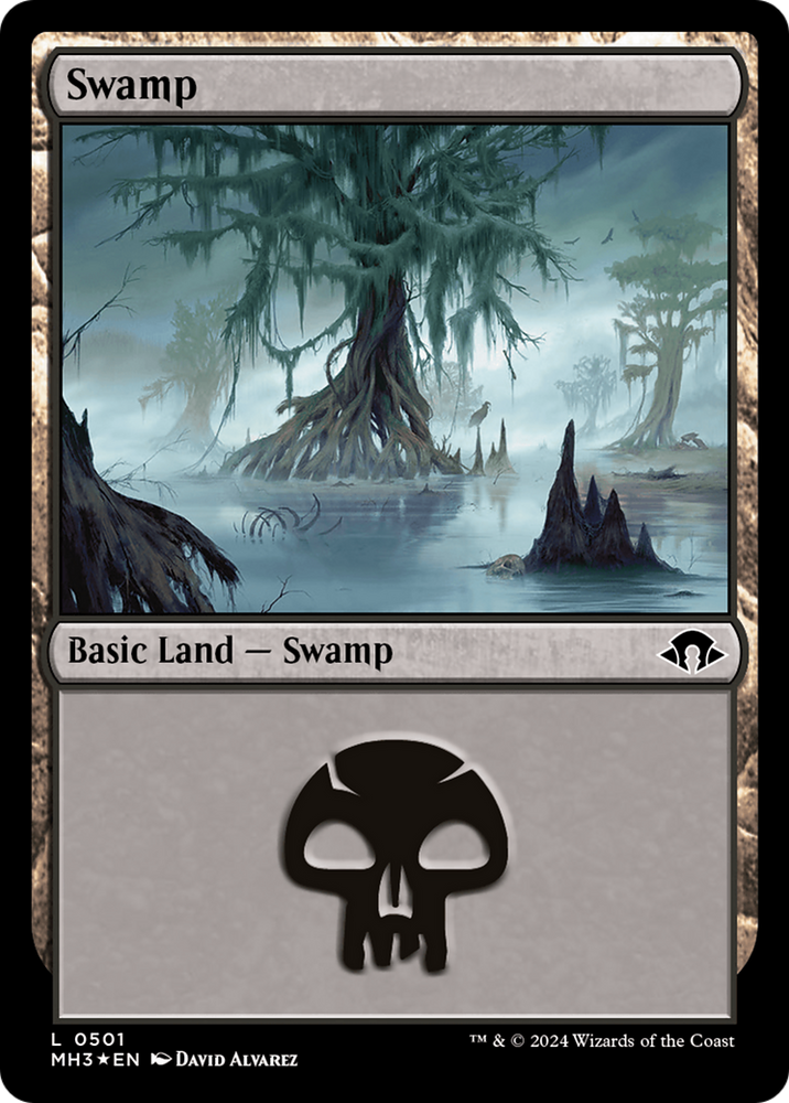 Swamp (0501) (Ripple Foil) [Modern Horizons 3] Magic: The Gathering