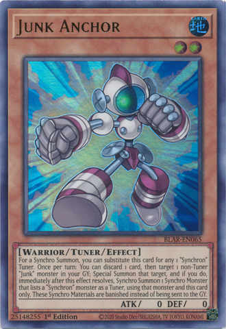 Junk Anchor [BLAR-EN065] Ultra Rare - Yugioh Cards For Your TCG Needs!