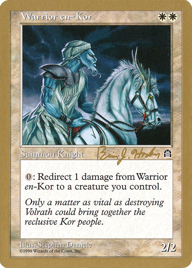 Warrior en-Kor (Brian Hacker) [World Championship Decks 1998] Magic: The Gathering