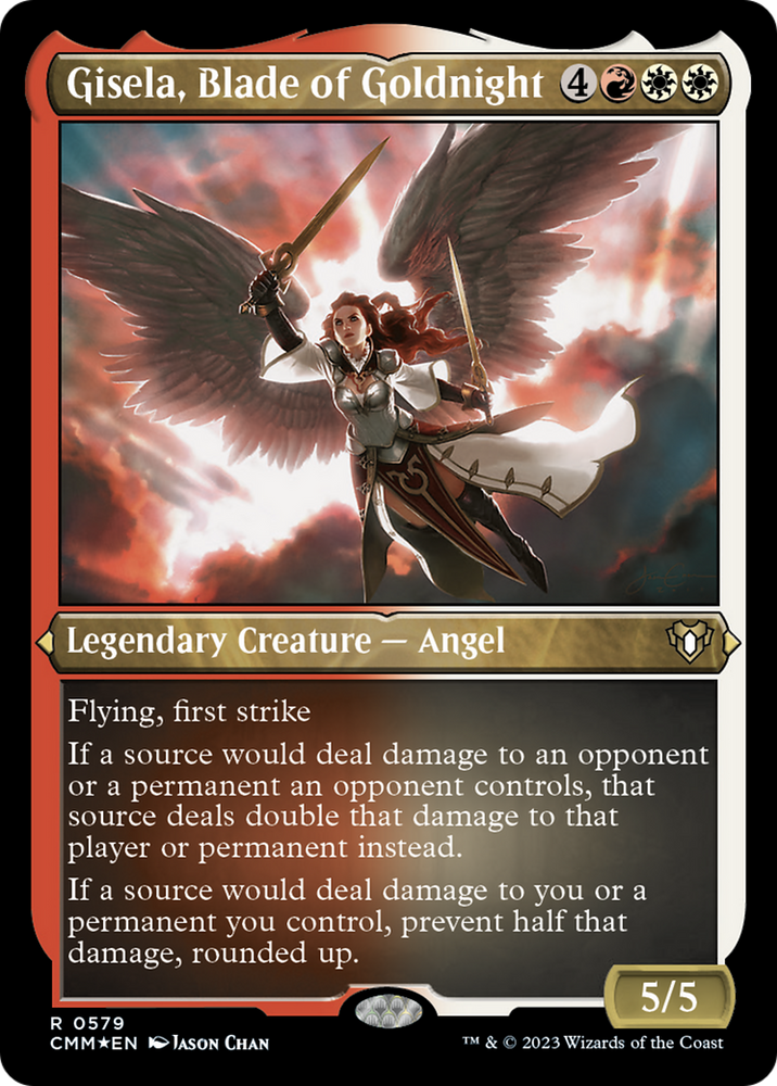 Gisela, Blade of Goldnight (Foil Etched) [Commander Masters] Magic: The Gathering