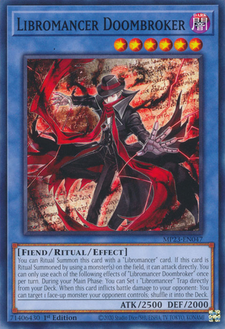 Libromancer Doombroker [MP23-EN047] Common - Yugioh Cards For Your TCG Needs!