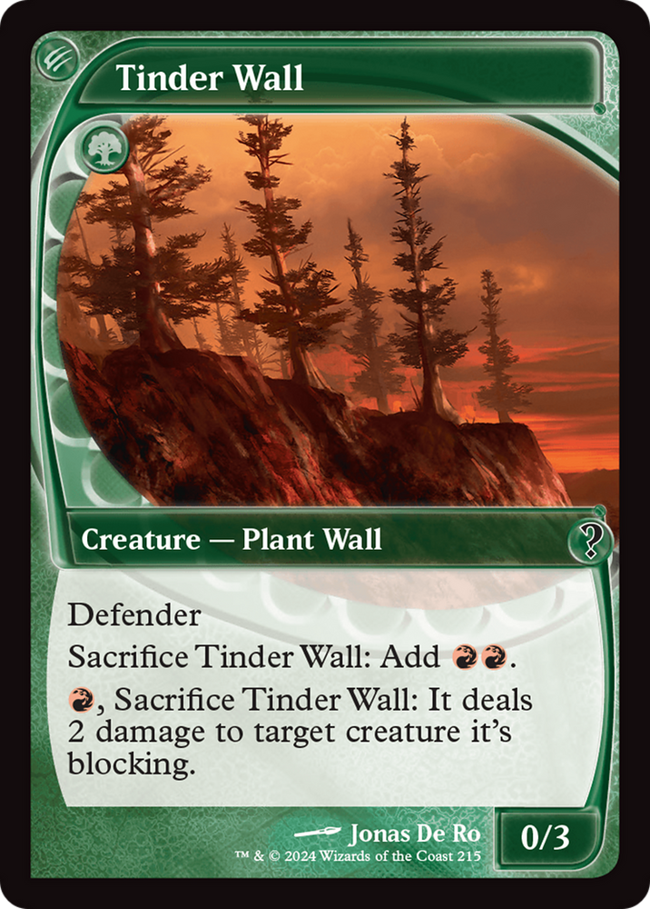 Tinder Wall (Future Sight) [Mystery Booster 2] Magic: The Gathering