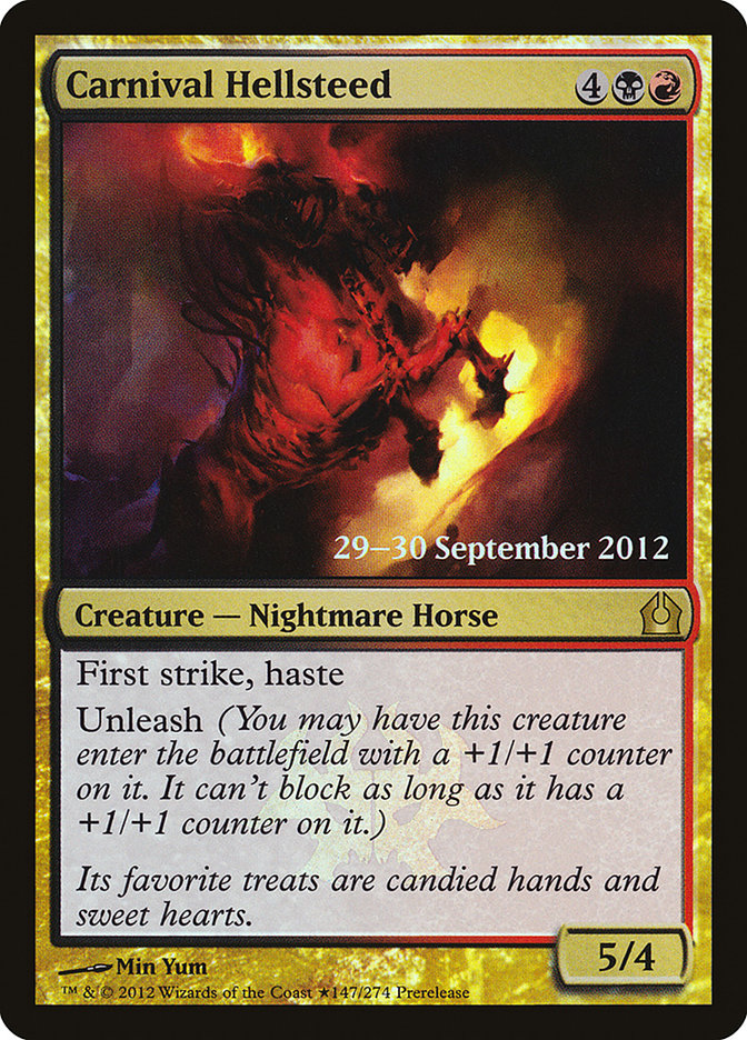 Carnival Hellsteed [Return to Ravnica Prerelease Promos] Magic: The Gathering