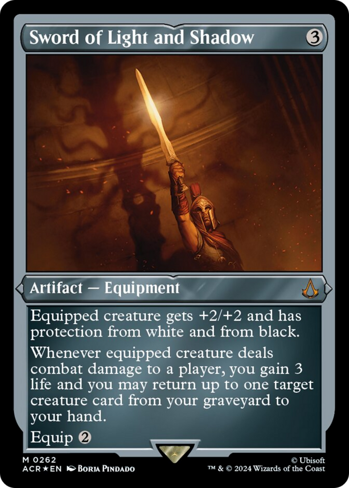 Sword of Light and Shadow (Foil Etched) [Assassin's Creed] Magic: The Gathering