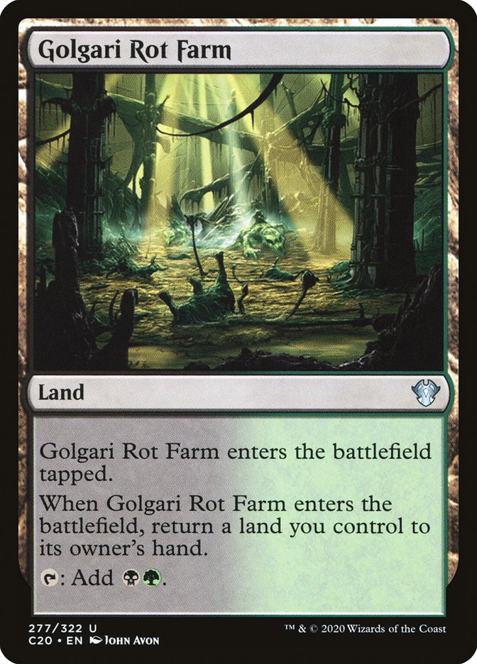 Golgari Rot Farm [Commander 2020] Magic: The Gathering