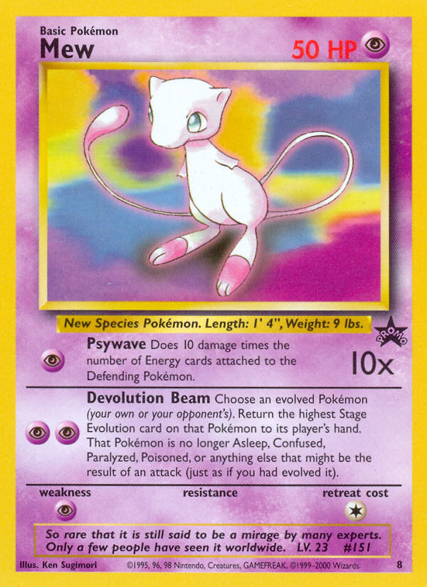 Mew (8) [Wizards of the Coast: Black Star Promos] Pokémon