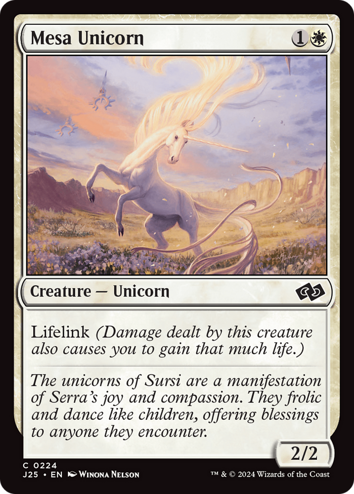 Mesa Unicorn [Foundations Jumpstart] Magic: The Gathering