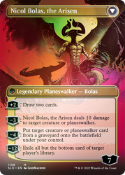 Nicol Bolas, the Ravager // Nicol Bolas, the Arisen (Borderless) [Secret Lair: From Cute to Brute] Magic: The Gathering