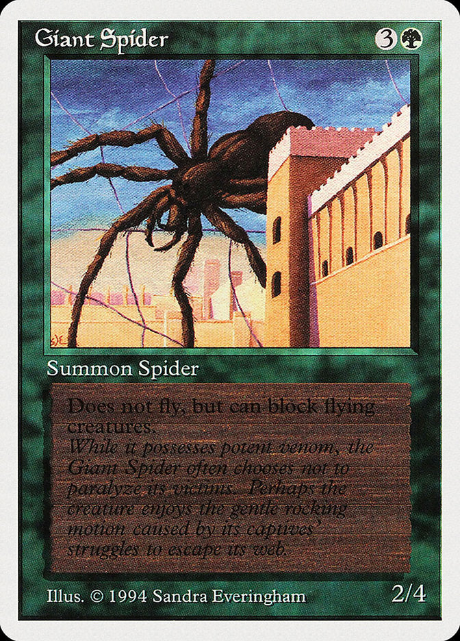 Giant Spider [Summer Magic / Edgar] Magic: The Gathering