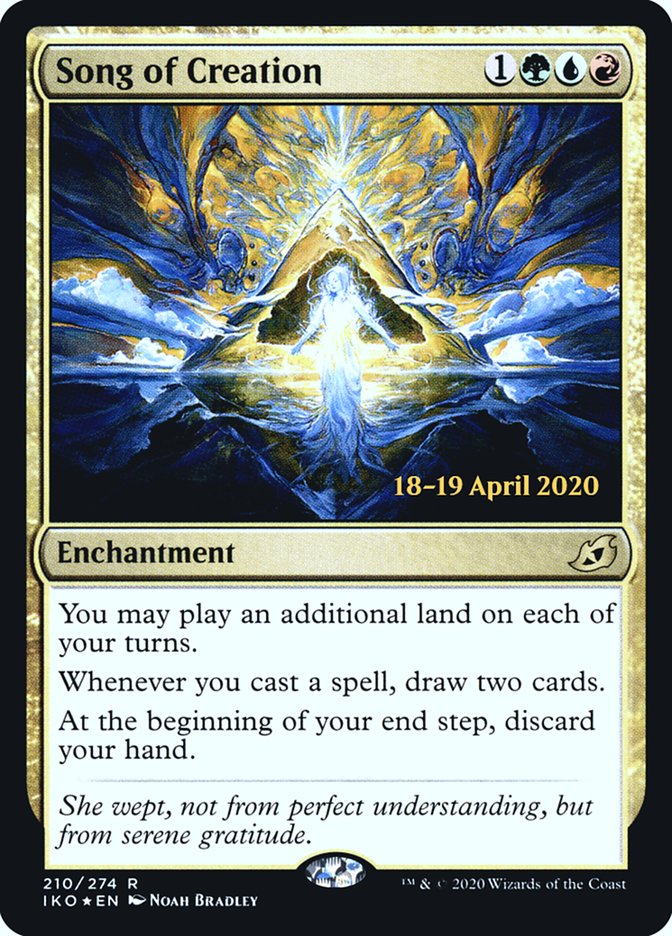 Song of Creation [Ikoria: Lair of Behemoths Prerelease Promos] Magic: The Gathering
