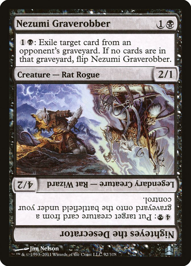 Nezumi Graverobber // Nighteyes the Desecrator [Commander 2011] Magic: The Gathering