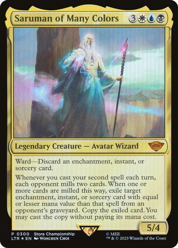Saruman of Many Colors (Winner) [Store Championships 2023] Magic: The Gathering