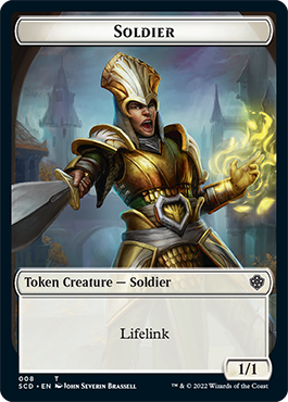Saproling // Soldier Double-Sided Token [Starter Commander Decks] Magic: The Gathering