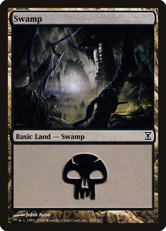 Swamp (290) [Time Spiral] Magic: The Gathering