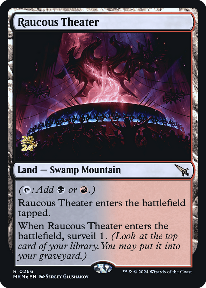 Raucous Theater [Murders at Karlov Manor Prerelease Promos] Magic: The Gathering