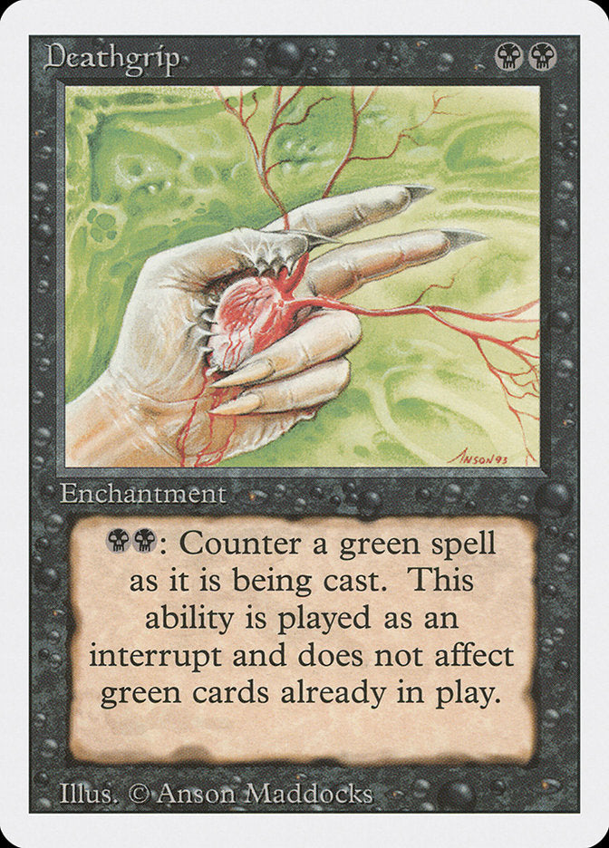 Deathgrip [Revised Edition] Magic: The Gathering