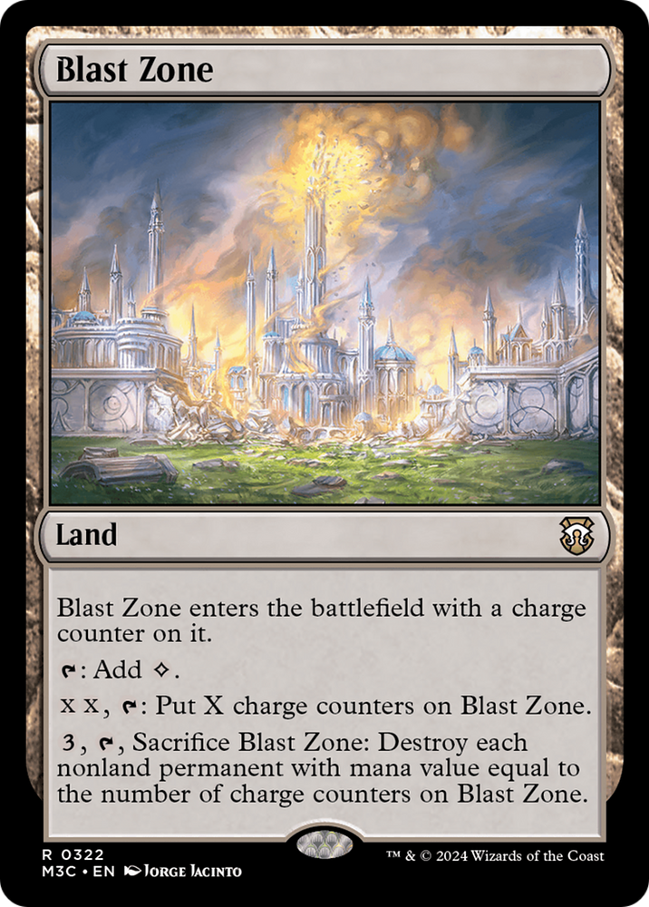 Blast Zone (Ripple Foil) [Modern Horizons 3 Commander] Magic: The Gathering