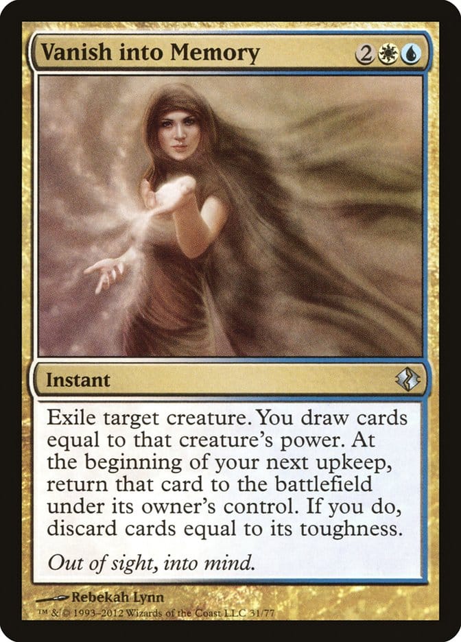 Vanish into Memory [Duel Decks: Venser vs. Koth] Magic: The Gathering