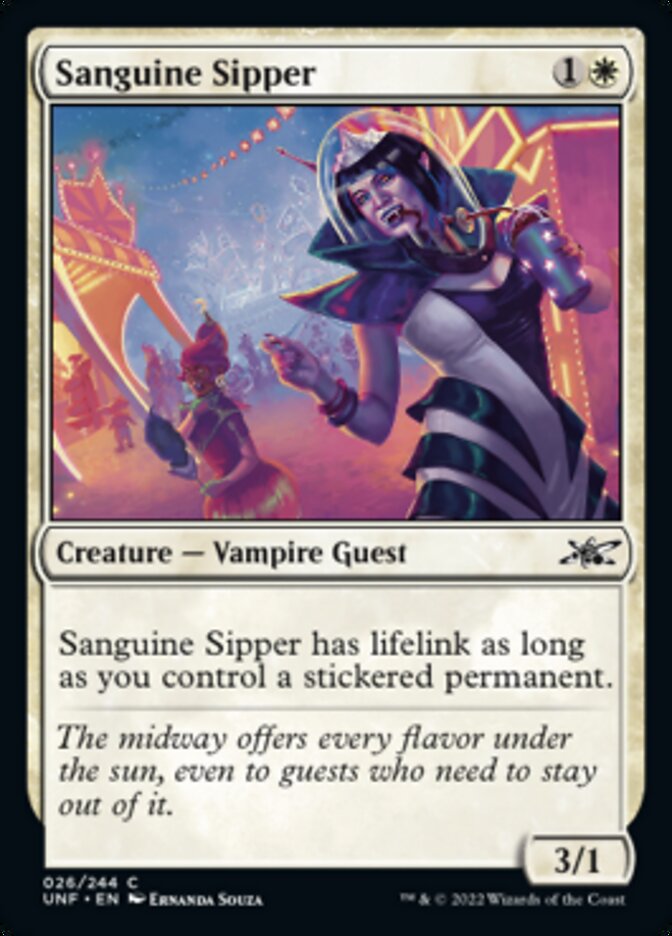 Sanguine Sipper [Unfinity] Magic: The Gathering